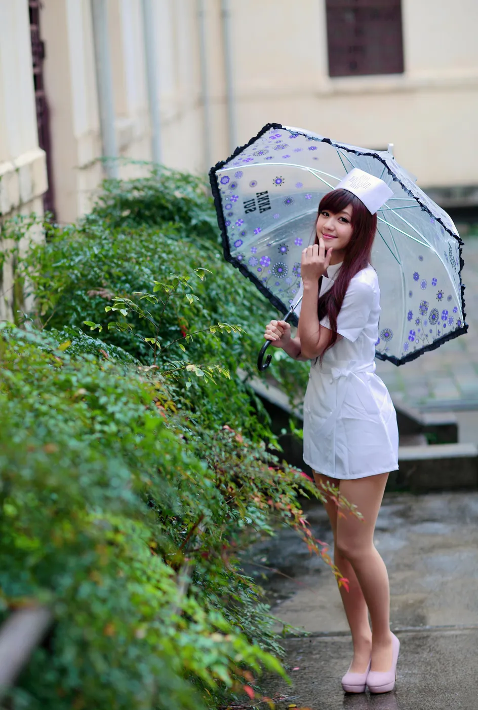 [Mzsock] NO.204 Xiaoya nurse uniform, stockings, high heels and beautiful legs street photography#[70P]-30